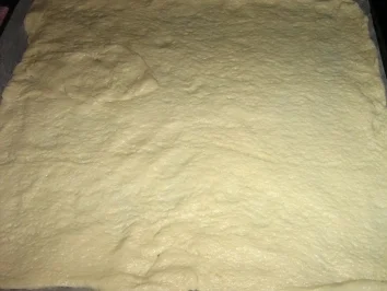 Rezept: Pizza mit zweierlei Schinken und Käse mit einem Gemüsemix Bild Nr. 4 Pizza mit zweierlei Schinken und Käse mit einem Gemüsemix - Rezept - Bild Nr. 4