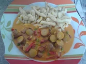 Grillwürstchen im Pott mit Spätzle - Rezept