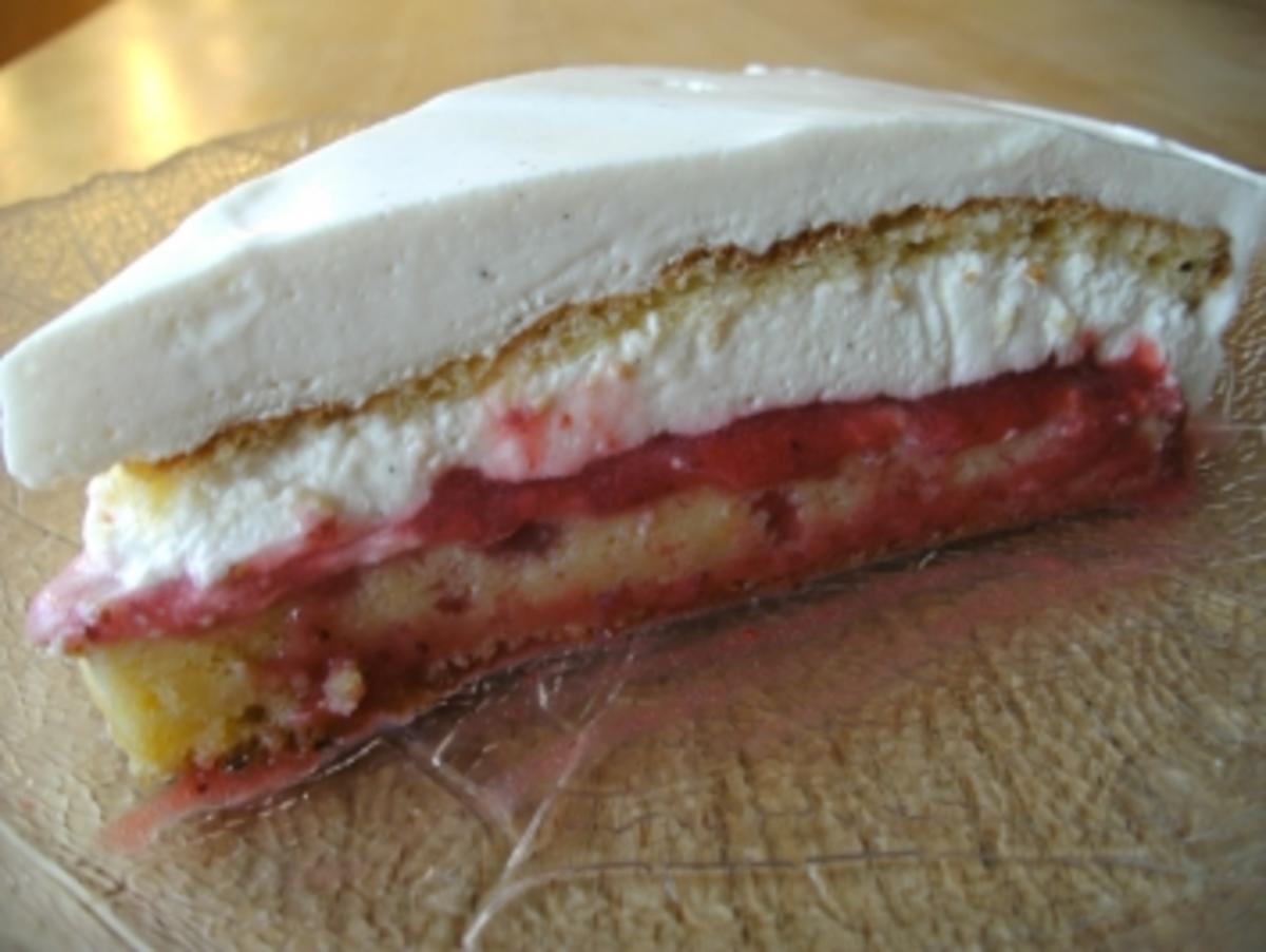 Bilder für Erdbeer - Joghurt - Schicht - Torte - Rezept