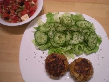 HAUPTGANG- "Bouletten mit roten und grünen Salat" - Rezept - Bild Nr. 3