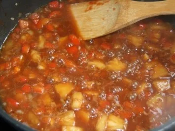 Pangasius - Filet süßsauer, mit Ananas und Paprika - Rezept - Bild Nr. 5