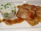 Schnitzel mit Erbsenreis - Rezept