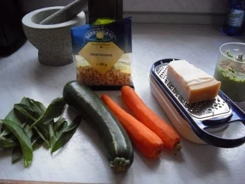 Gemüse-Spaghetti mit Pesto - Rezept - Bild Nr. 2