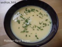 Hühner-Reis-Suppe - Rezept