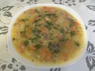 Graupensuppe mit Rinderbeinscheibe u.Markknochen - Rezept