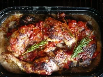 HUHN IN WERMUT - SAHNE - Rezept