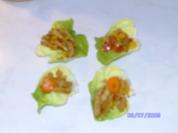 Alles aus einer Pfanne - Geschnetzeltes im Salatblatt - Rezept
