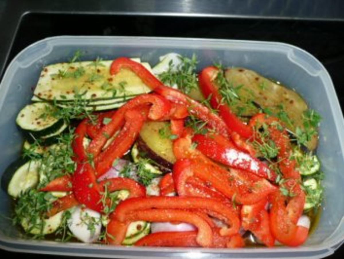 TAPAS/GEMÜSE: Zucchini,grüner Spargel,Babykarotten,Auberginen,Paprika - Rezept