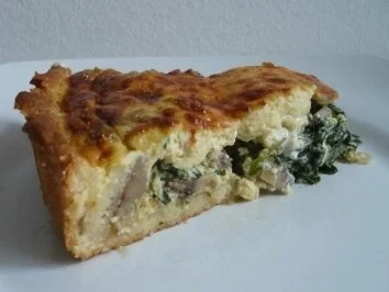Spinat-Käse-Quiche - Rezept