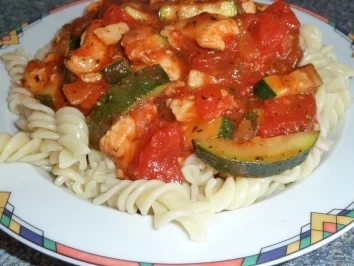 Putengeschnetzeltes mit Zucchini - Rezept