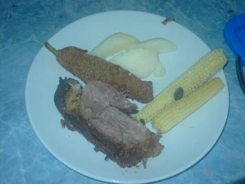 Lammkeule mit Pistazien - Ingwer-Marinade - Rezept