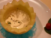 Prosecco-Melonensüppchen mit geeister Mangocreme - Rezept