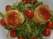 Salat von Rucola mit Kräutertomaten und Fleur de Sel - Rezept