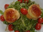 Crostini mit Birne und gebackenem Ziegenkäse - Rezept