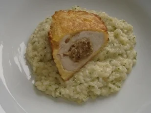 Piccata von der Hähnchenbrust mit Steinpilzfüllung - Rezept