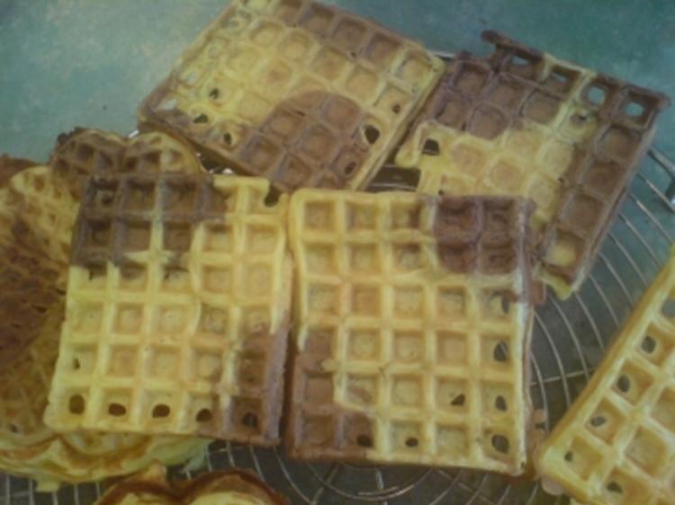 Waffeln Kuhflecken - schnell &amp; einfach - 310 kcal/100g