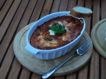 Puten-Pilz-Topf "Caprese" - Rezept