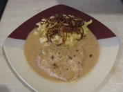 Zwiebelschnitzel mit Kässpätzle - Rezept