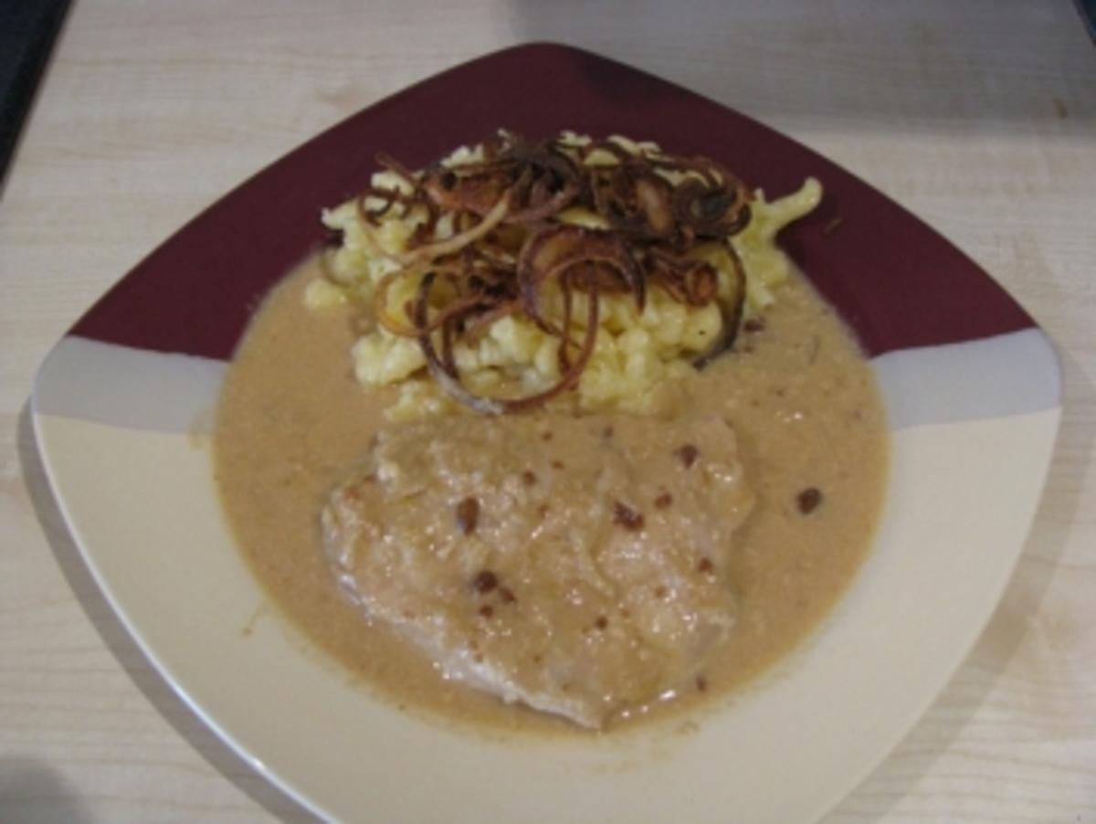 Bilder für Zwiebelschnitzel mit Kässpätzle - Rezept