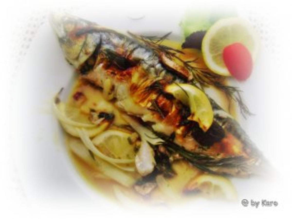 Bilder für Grillen: Gefüllte Makrelen vom Grill - Rezept