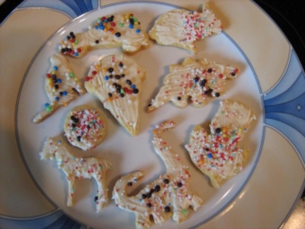 Kekse mit weißer Kuvertüre - Rezept - Bild Nr. 2