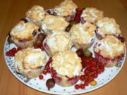 Beerenmuffins mit Baiserhäubchen a la Kräuterhexe - Rezept