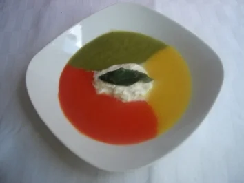 Paprikasuppe TRICOLORE - Rezept