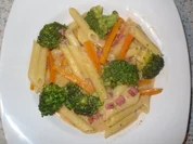 Rezept: Penne in Cremiger Brokkolisoรe mit Schinkenwรผrfeln Penne in Cremiger Brokkolisoรe mit Schinkenwรผrfeln - Rezept