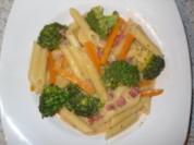 Penne in Cremiger Brokkolisoße mit Schinkenwürfeln - Rezept