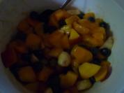 Obstsalat mit Vanilleeis - Rezept
