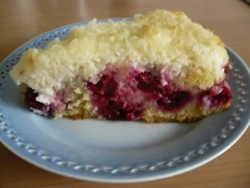 Rezept: KIRSCH - CREME`- FRAICHE `- KUCHEN MIT KOKOS KIRSCH - CREME`- FRAICHE `- KUCHEN MIT KOKOS - Rezept