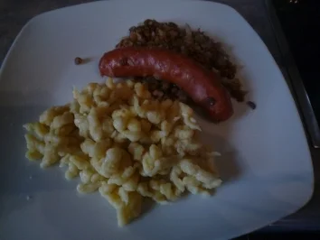 Linsen und Spätzle - Rezept