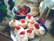 Muffins - Erdbeer-Sahne-Muffins - Rezept