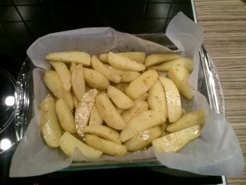 Rezept: "BEILAGE" selbstgemachte Wedges "BEILAGE" selbstgemachte Wedges - Rezept