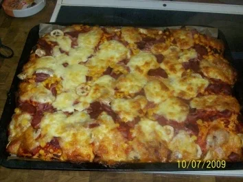 selbstgemachte Pizza - Rezept