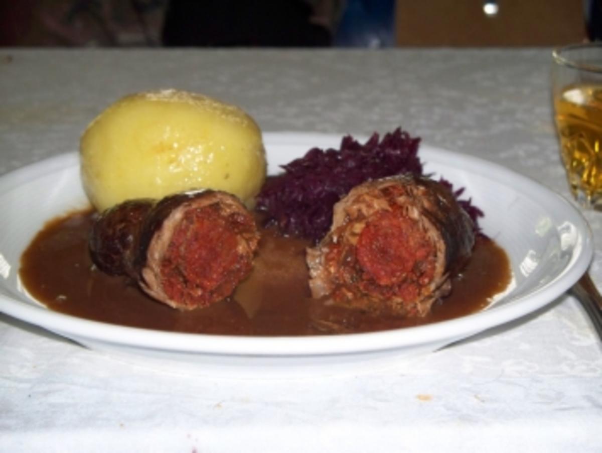 Bilder für Rouladen mit südländischer Füllung - Rezept