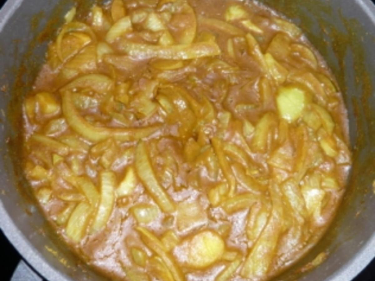 Kichererbsen Zwiebel Ananas Curry Salat - schnell &amp; einfach - von Kochmomo