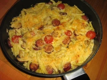 Rezept: Nudelauflauf aus der Pfanne Bild Nr. 11 Nudelauflauf aus der Pfanne - Rezept - Bild Nr. 11