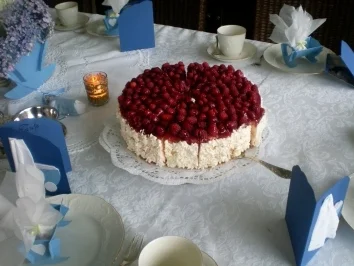 Himbeer- Johurttorte - Rezept