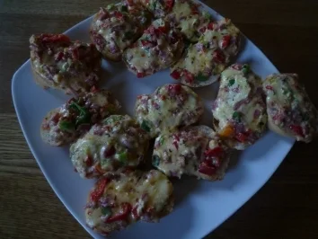 Pizza Häppchen - Rezept