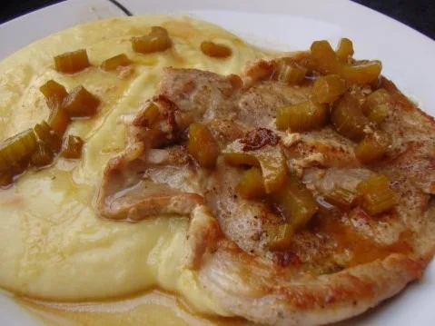 Schweinskotlett in Sellerie gebeitzt - Rezept