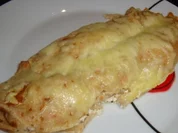 Überbackene Palatschinken mit Proscuitto - Rezept