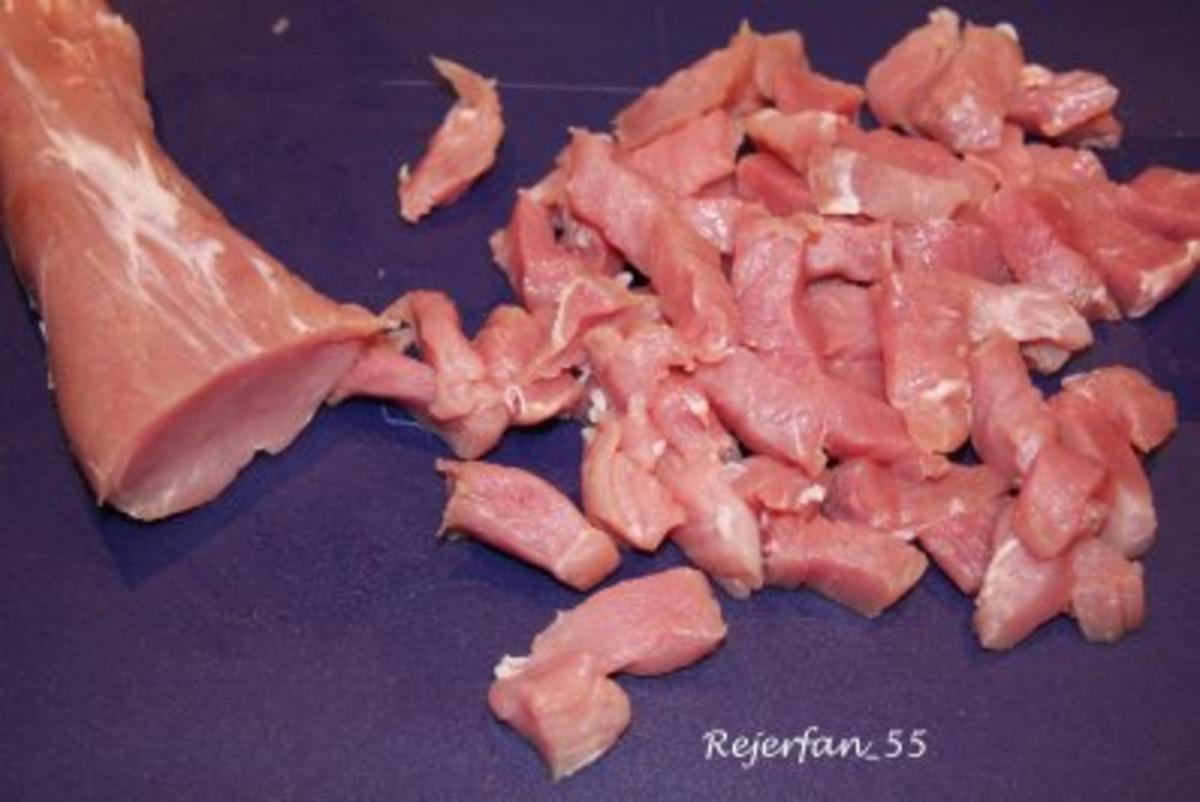 Mungosprossen-Salat mit Schweinefilet - Rezept - Bild Nr. 2