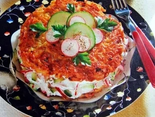 Kartoffelpuffer mit Radieschen Quark - Rezept