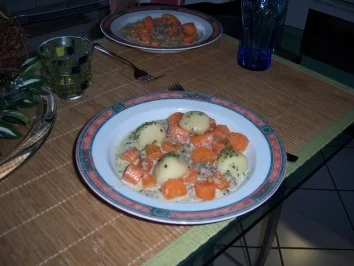 Rezept: Sahne-Möhren mit Hack Bild Nr. 2 Sahne-Möhren mit Hack - Rezept - Bild Nr. 2