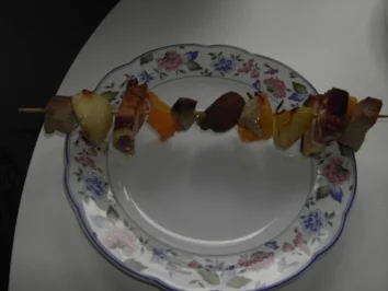 Rezept: Fleisch - bunter Grillspieß Fleisch - bunter Grillspieß - Rezept