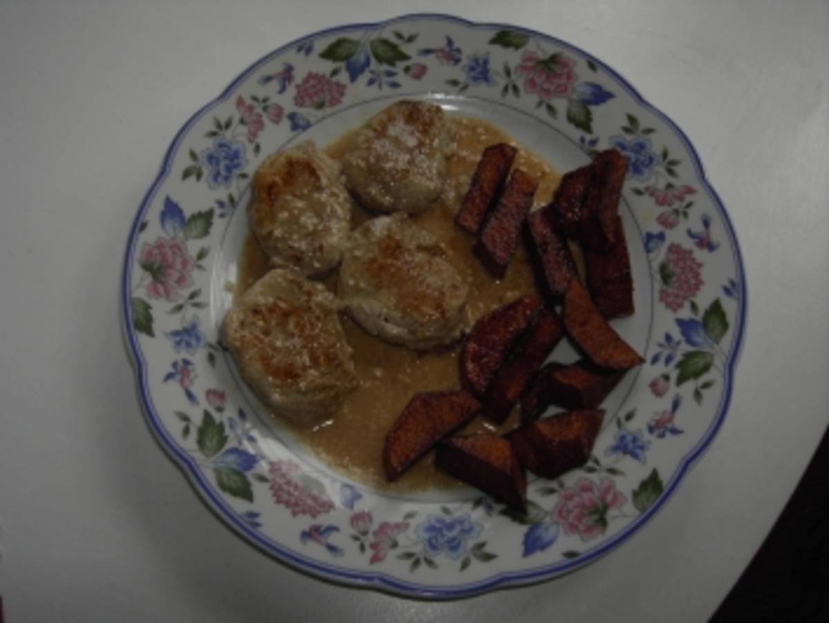 Bilder für Fleisch - Schweinefilet Robert mit selbstgemachten Pommes Frites - Rezept