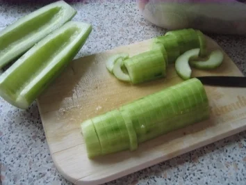 Gurken-Ragout mit Krabben - Rezept - Bild Nr. 3
