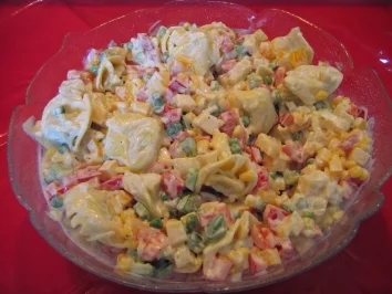 Rezept: Tortellini-Salat o. Fleisch Tortellini-Salat o. Fleisch - Rezept