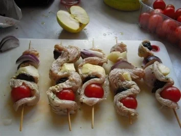 Falsche Klapperschlange am Spieß - Rezept